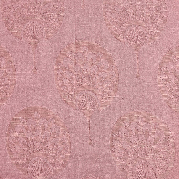 Jade Emily Set of 2 Jacquard Light Filtering Door Curtains - 7ft