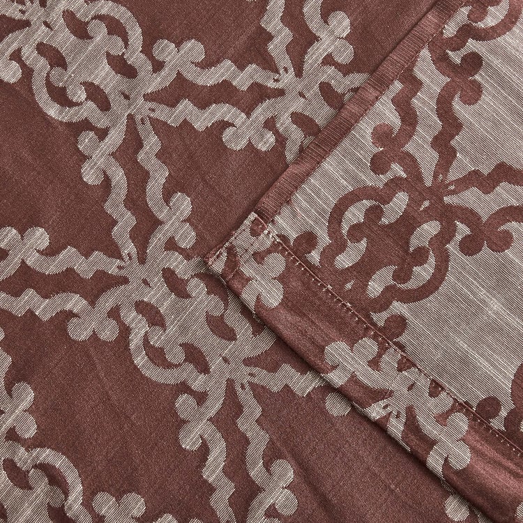 Jade Ilma Set of 2 Jacquard Light Filtering Door Curtains - 7ft