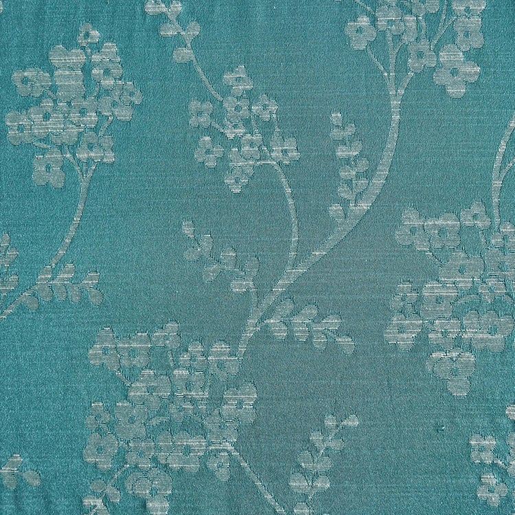 Jade Set of 2 Jacquard Light Filtering Door Curtains - 7ft