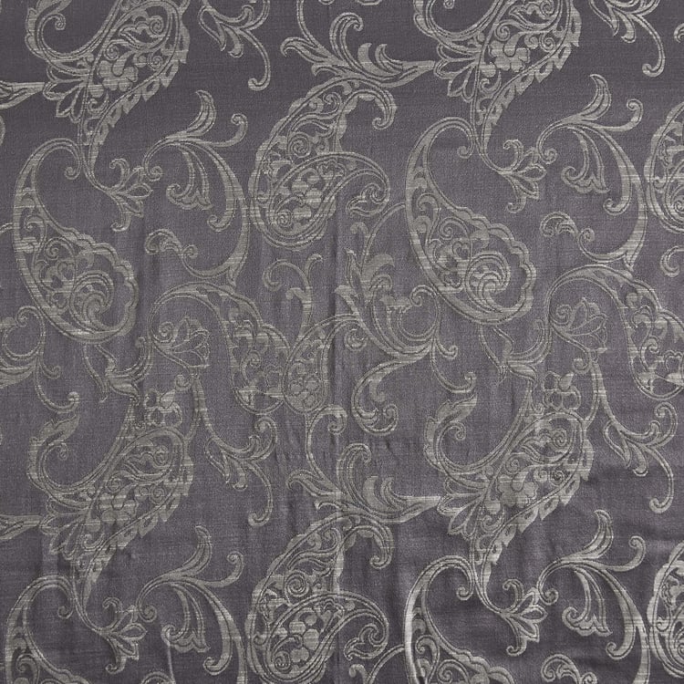 Jade Renvi Set of 2 Jacquard Light Filtering Door Curtains - 7ft