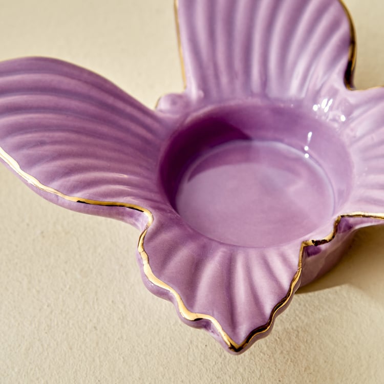 Bleam Butterfly Set of 2 Ceramic T-Light Holders