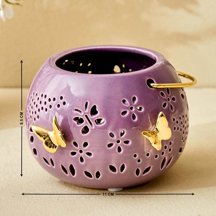 Bleam Butterfly Ceramic Hanging Lantern