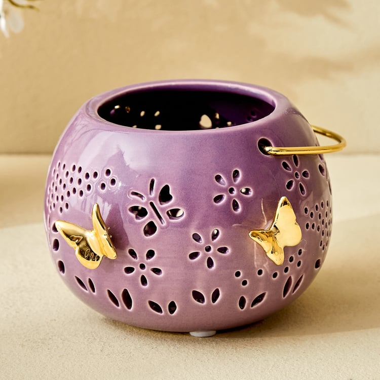 Bleam Butterfly Ceramic Hanging Lantern