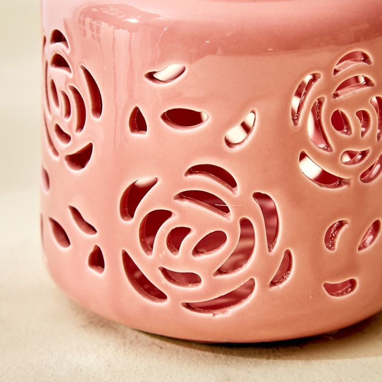 Bleam Rose Ceramic Hanging Lantern