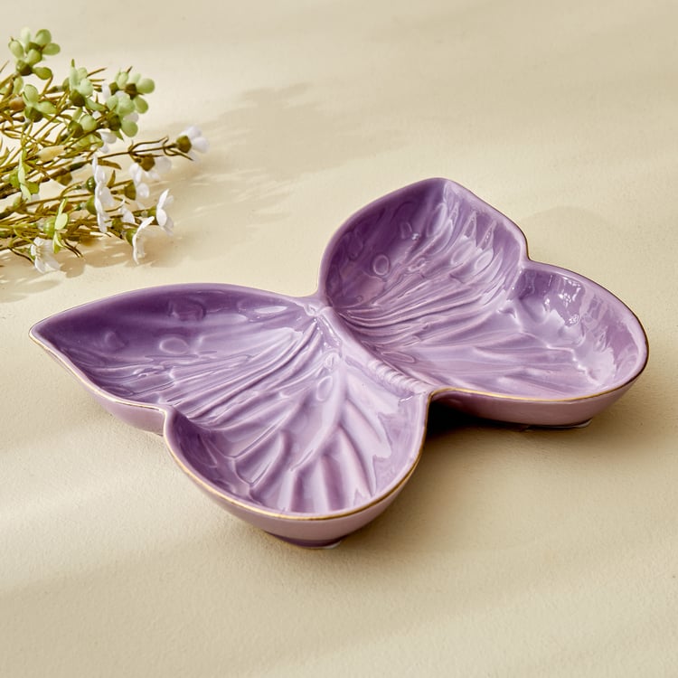 Bleam Butterfly Ceramic Decorative Platter