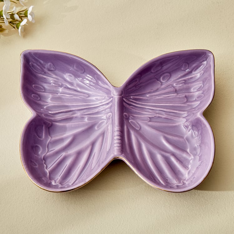 Bleam Butterfly Ceramic Decorative Platter