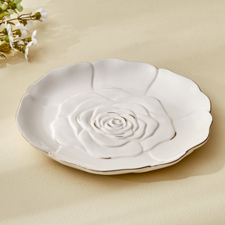 Bleam Rose Ceramic Decorative Platter