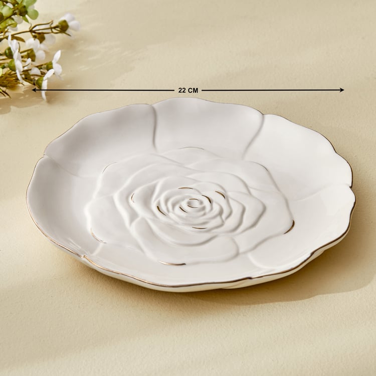 Bleam Rose Ceramic Decorative Platter