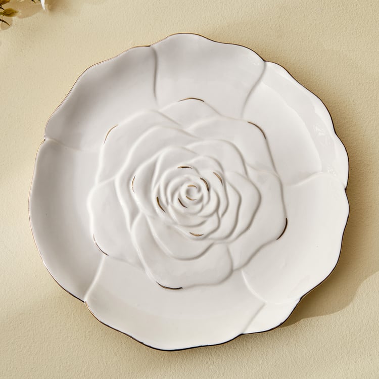 Bleam Rose Ceramic Decorative Platter