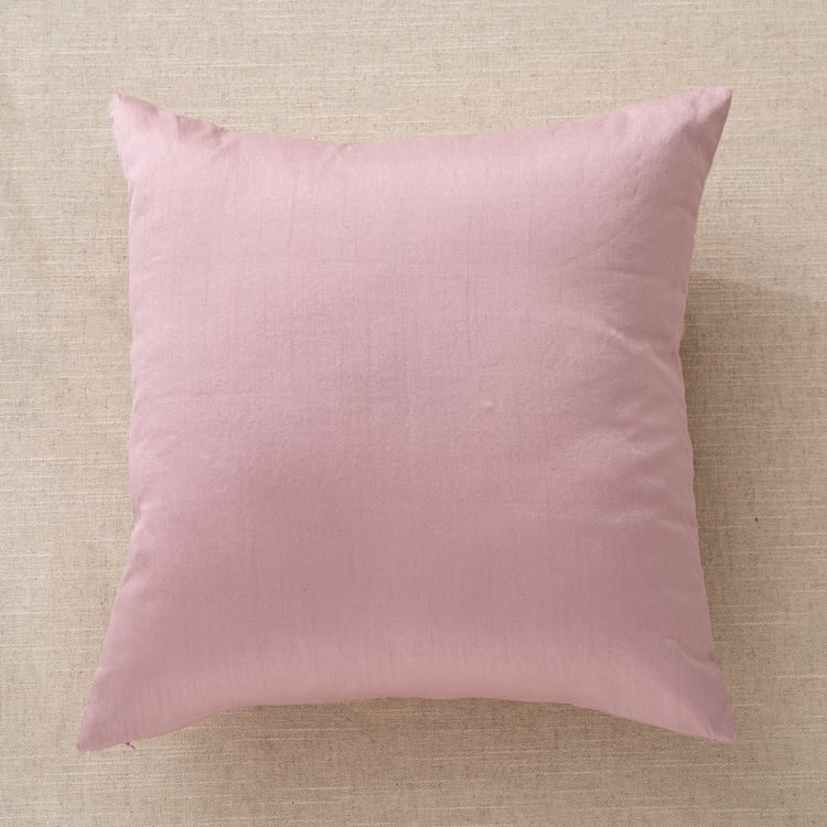 Velour Adorn Embroidered Cushion Cover - 40x40cm