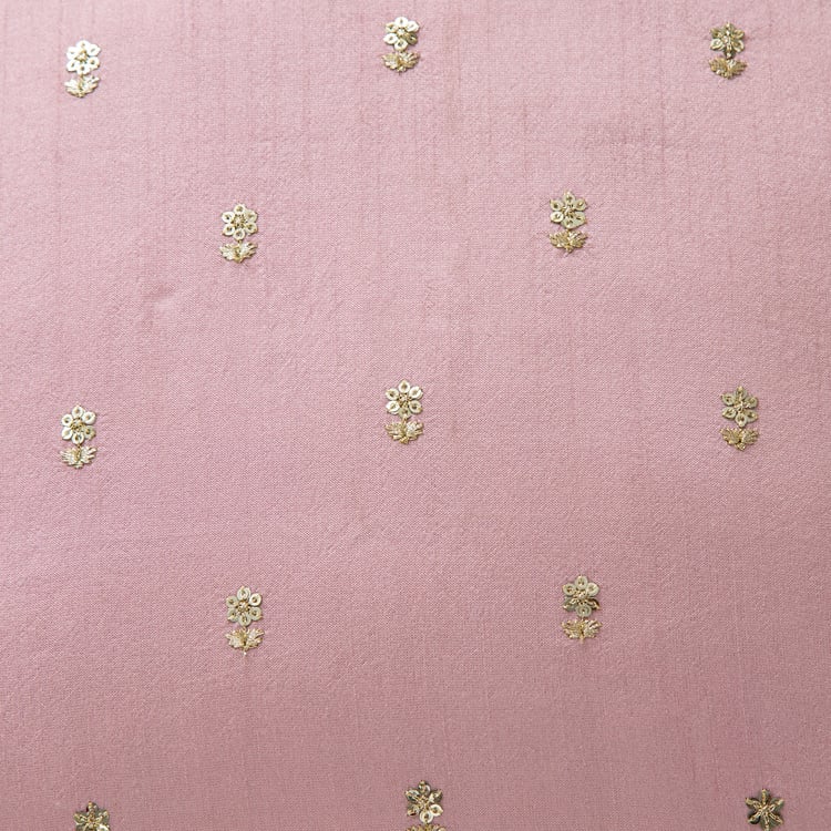 Velour Adorn Embroidered Cushion Cover - 40x40cm
