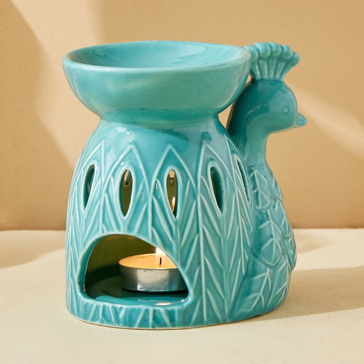 Rylee Ivana Ceramic Peacock Burner