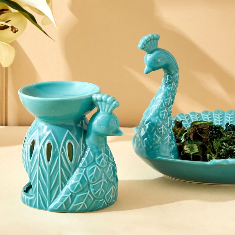 Rylee Ivana Ceramic Peacock Burner