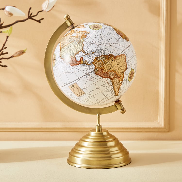 Eternity Viva Rim Metal Globe Table Accent