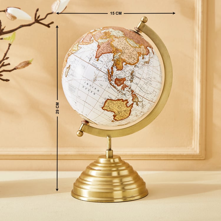 Eternity Viva Rim Metal Globe Table Accent