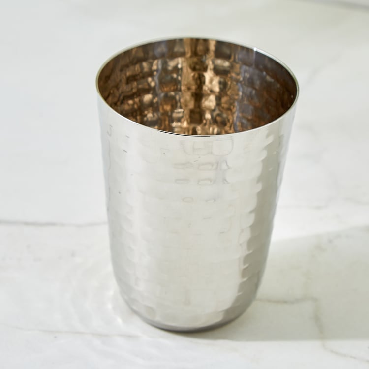 Blaze Panchavati Stainless Steel Hammered Tumbler - 350ml