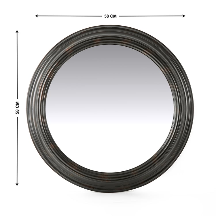 Corsica Reflection Round Wall Mirror - 58cm