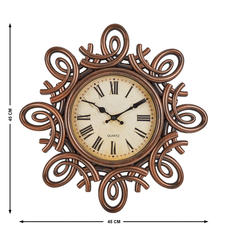 Corsica Fortune Glass Wall Clock - 45cm