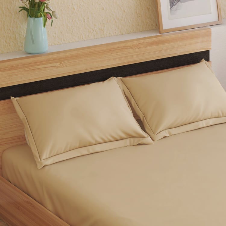 Natura Cotton 250TC 3Pcs King Fitted Bedsheet Set