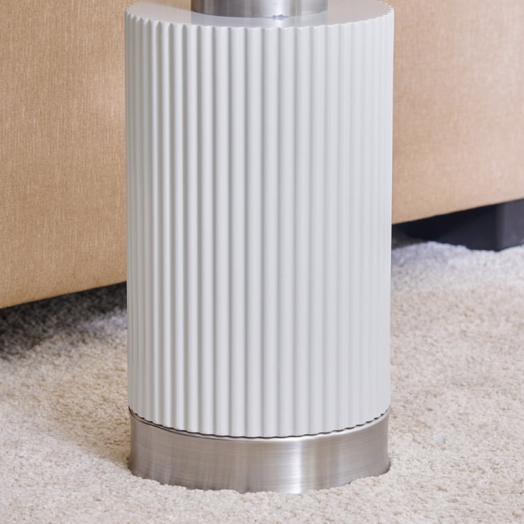 Alpine Ceramic Top End Table - Grey