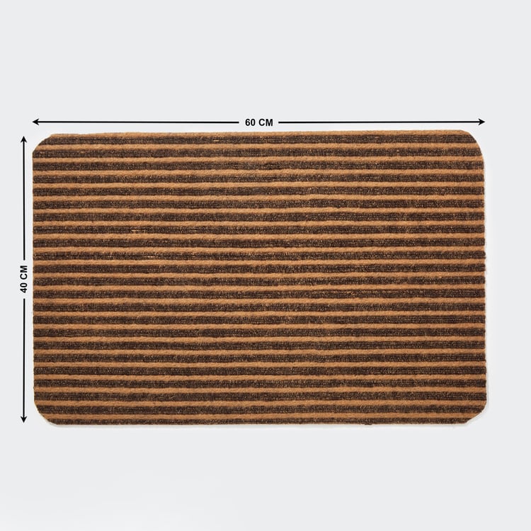 Corsica Stria Polypropylene Striped Anti-Slip Doormat - 60x40cm