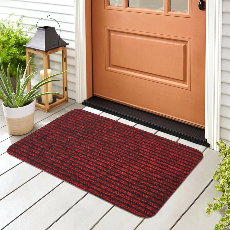 Corsica Stria Polypropylene Doormat - 60x40cm