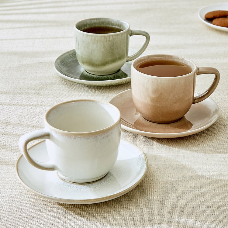 Cadenza Muskmelon Stoneware Cup and Saucer - 160ml