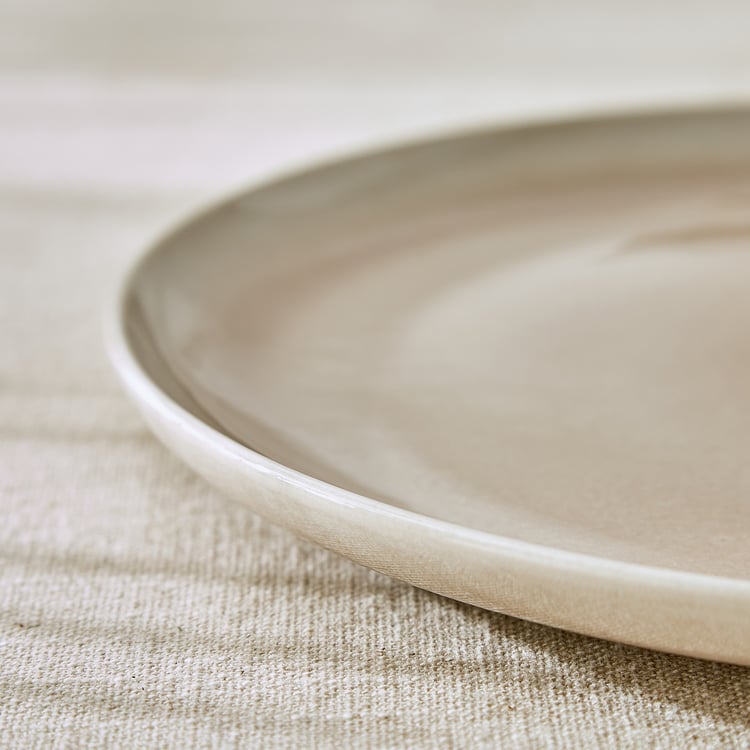 Cadenza Muskmelon Stoneware Printed Dinner Plate - 27cm