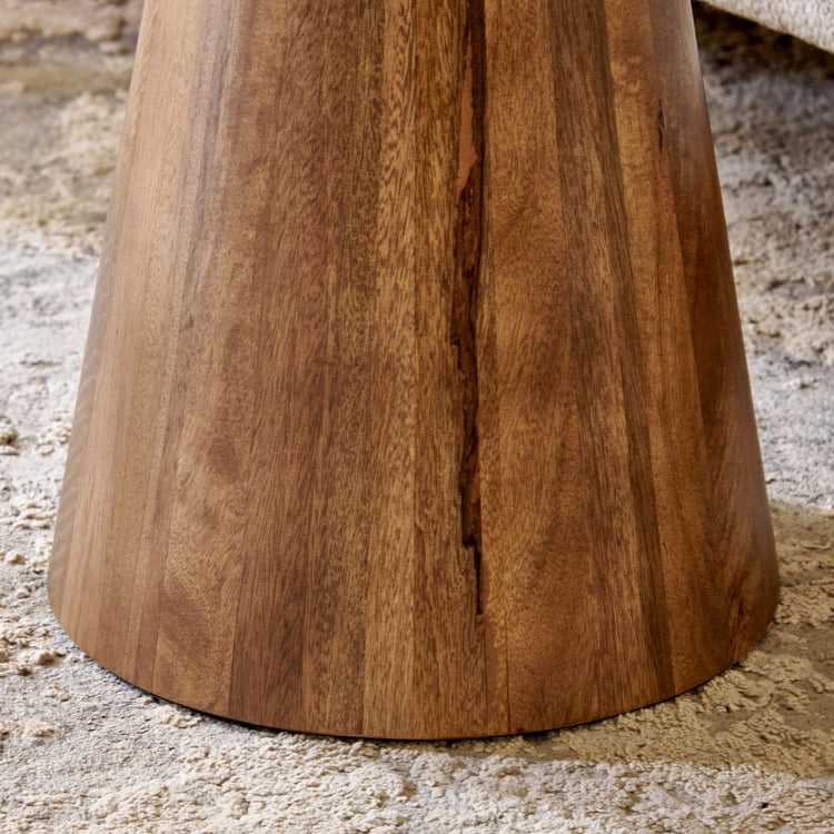 Wells Marble Top End Table - Brown
