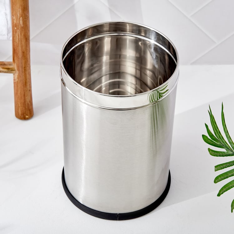 Corsica Rhodes Stainless Steel Open Waste Bin - 10L