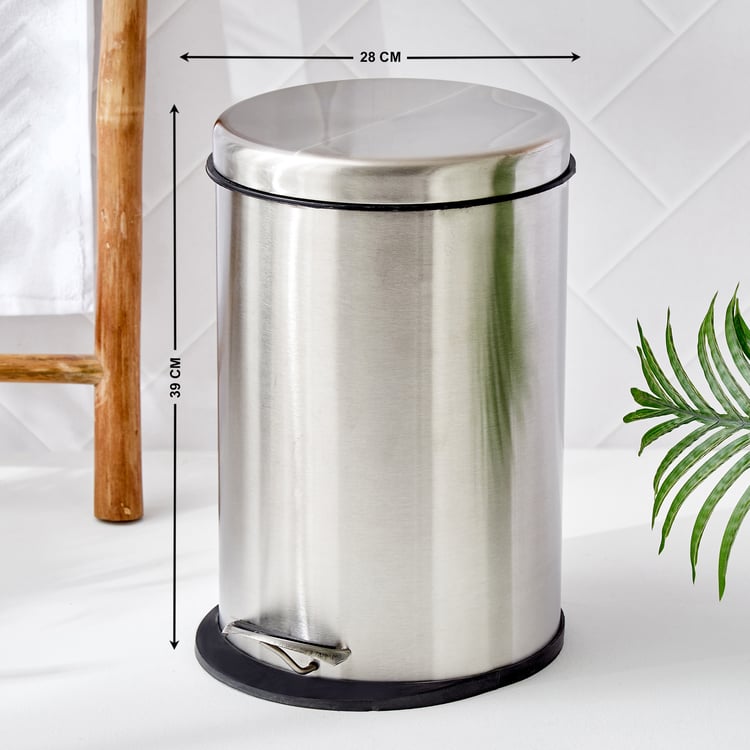 Corsica Rhodes Stainless Steel Pedal Waste Bin - 11L