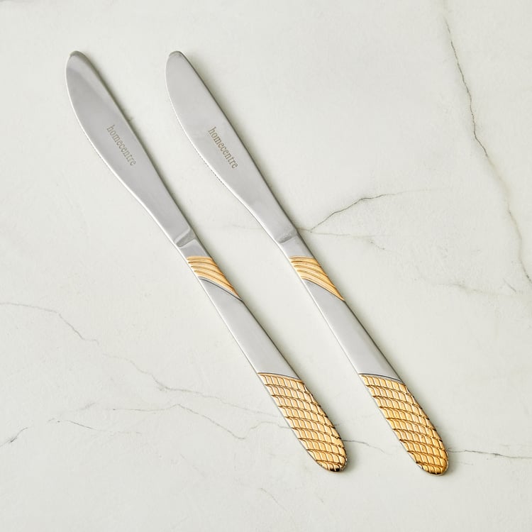 Glister Amara Set of 2 Stainless Steel Dessert Knife