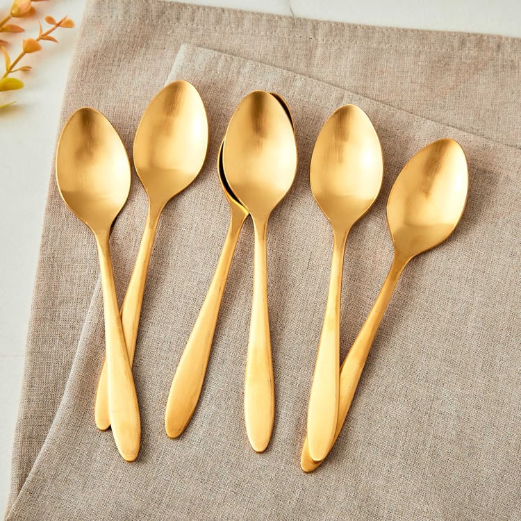 Glister Arely Set of 6 Stainless Steel Baby Spoons