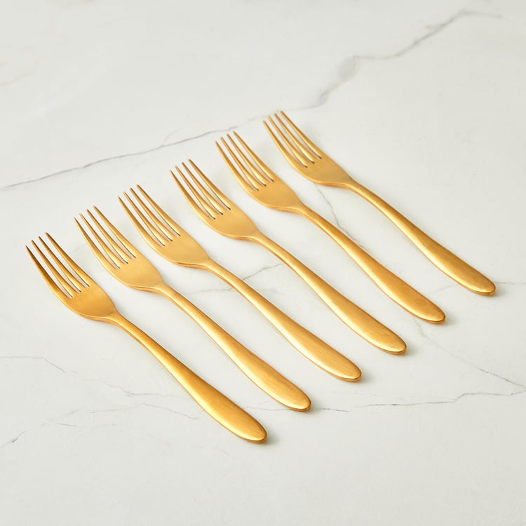 Glister Arley Set of 6 Stainless Steel Dinner Forks