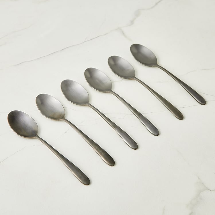 Glister Austere Set of 6 Stainless Steel Dinner Spoons