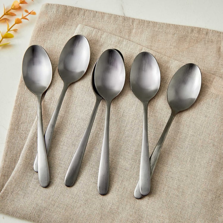 Glister Austere Set of 6 Stainless Steel Baby Spoons