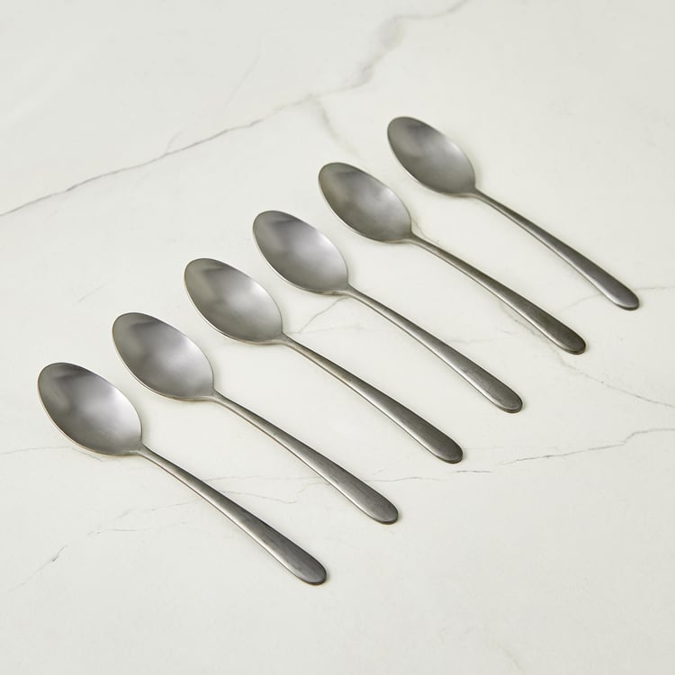 Glister Austere Set of 6 Stainless Steel Teaspoons