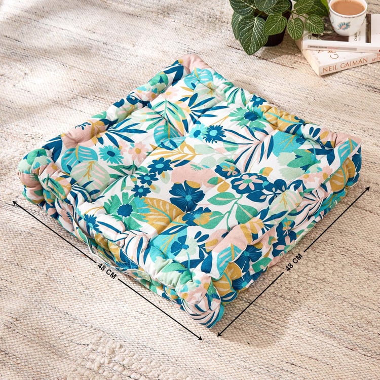 Poise Printed Floor Cushion - 41x41cm