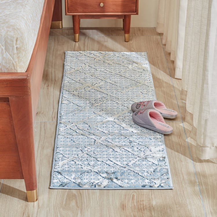 Zephyr Juno Geometric Woven Bedside Runner - 150x50cm