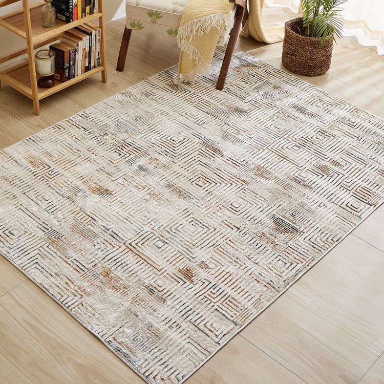 Zephyr Camden Geometric Woven Carpet - 210x150cm