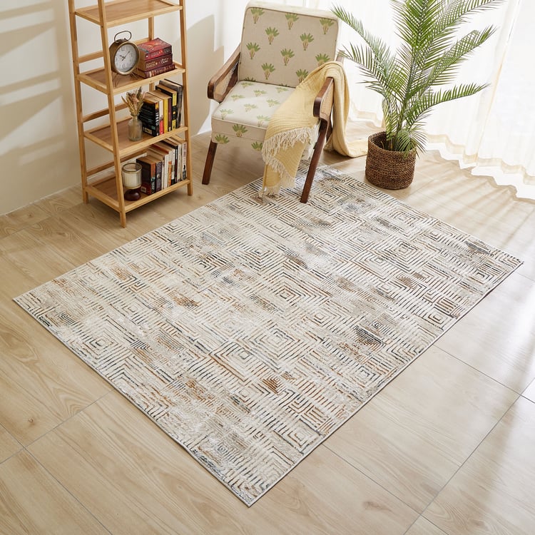 Zephyr Camden Geometric Woven Carpet - 210x150cm