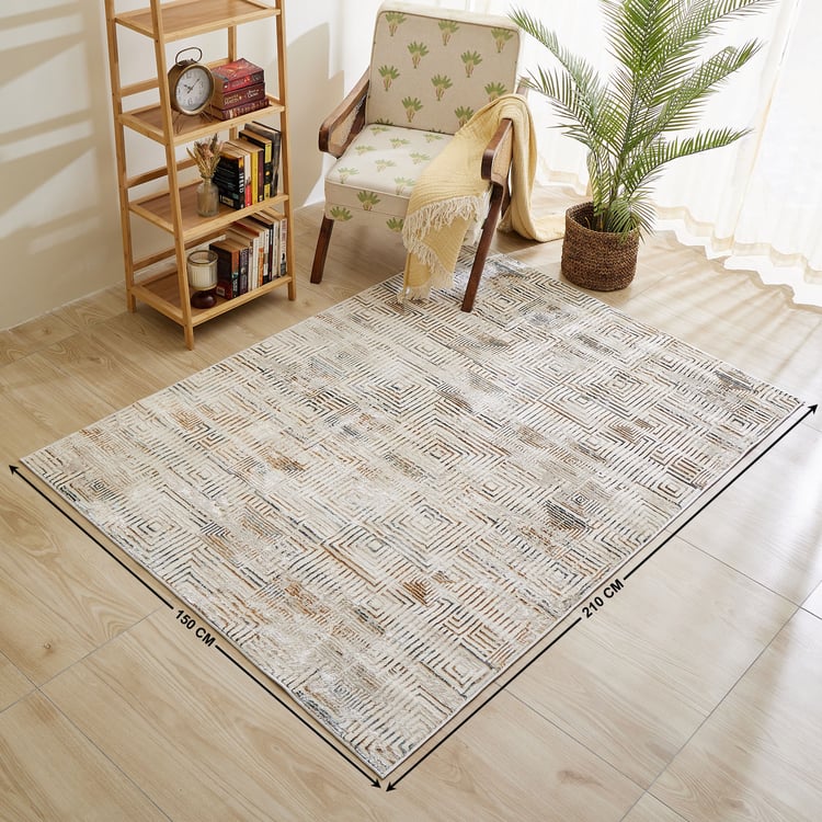 Zephyr Camden Geometric Woven Carpet - 210x150cm