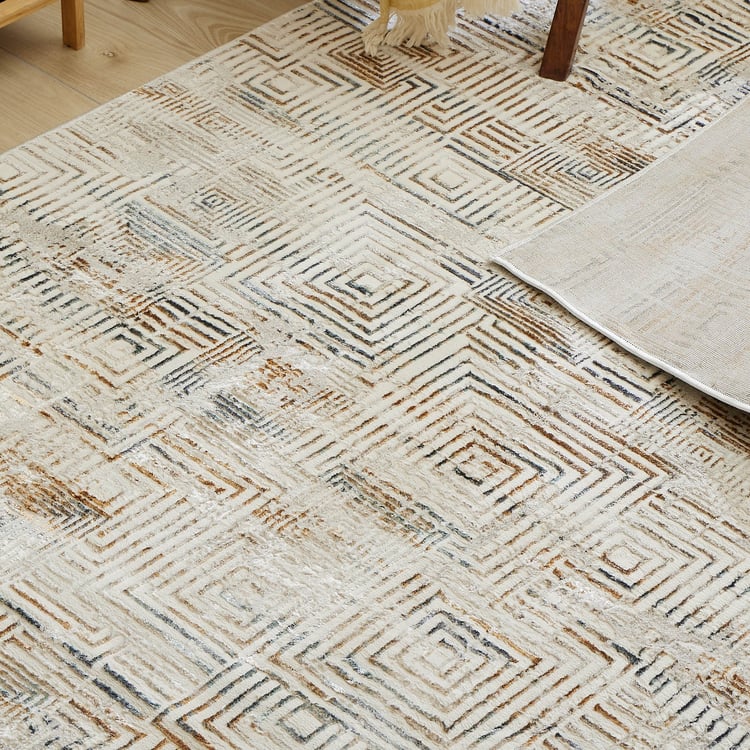 Zephyr Camden Geometric Woven Carpet - 210x150cm