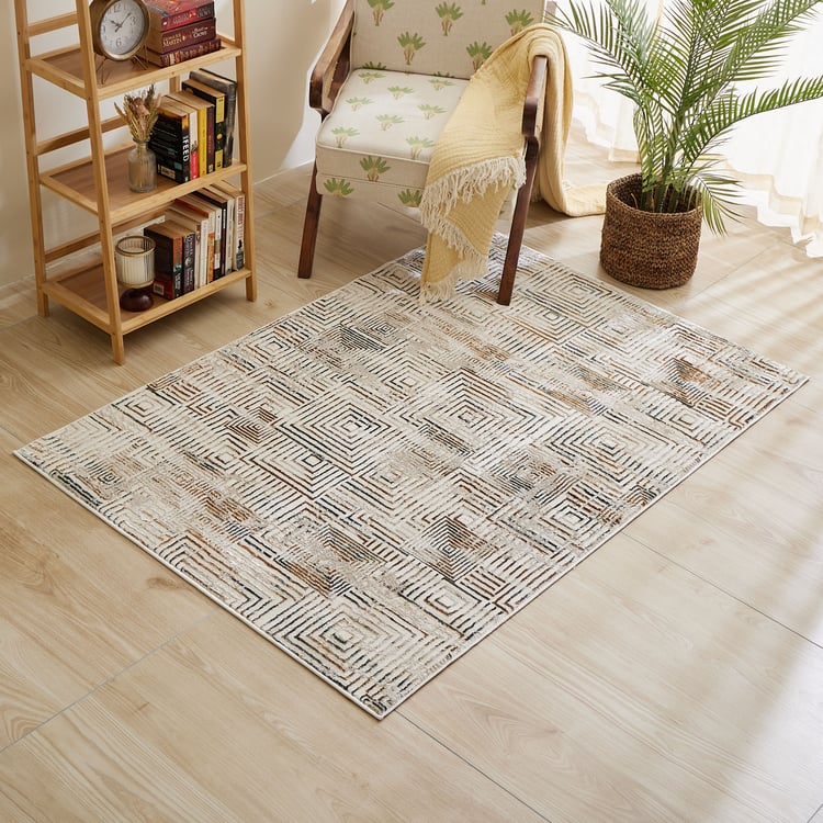 Zephyr Camden Geometric Woven Carpet - 180x120cm