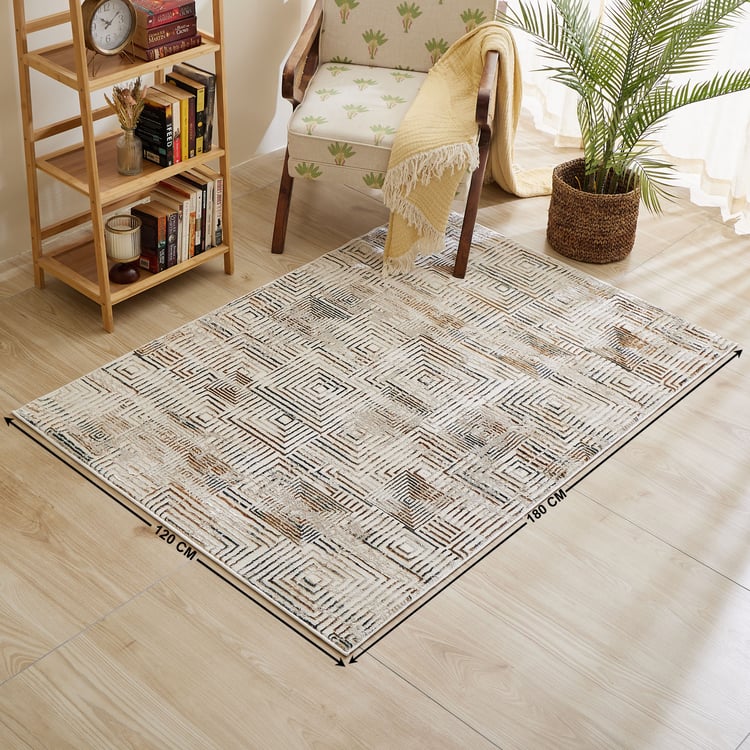 Zephyr Camden Geometric Woven Carpet - 180x120cm