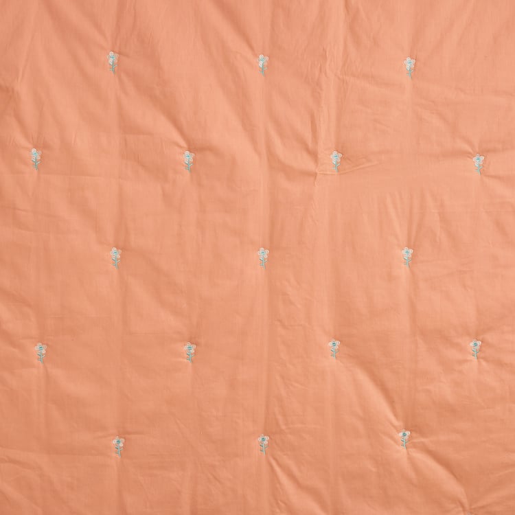 Rhapsody Cotton Embroidered Double Quilt