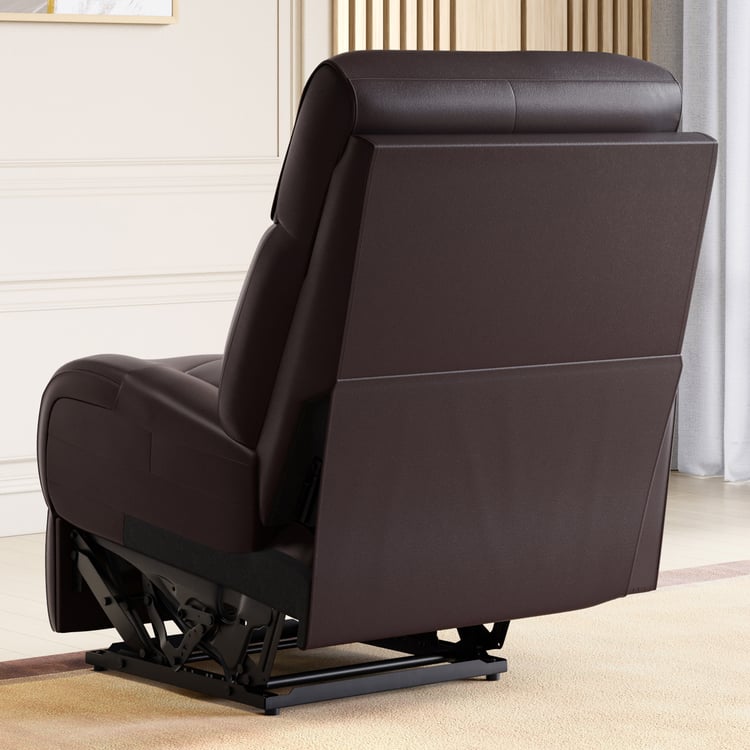 Stockholm Half Leather 1-Seater Left Arm Electric Recliner