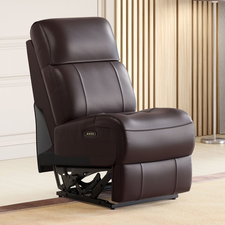 Stockholm Half Leather 1-Seater Electric Recliner