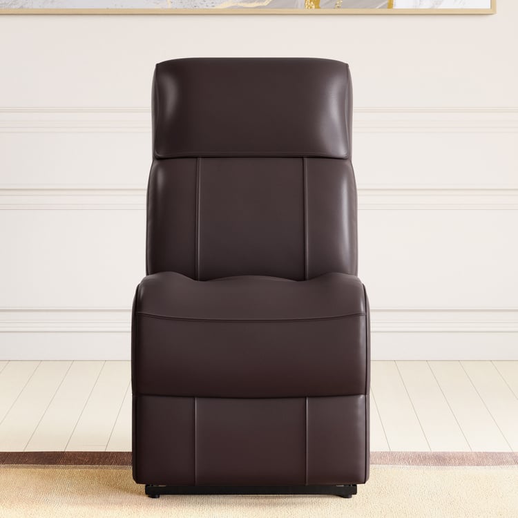 Stockholm Half Leather 1-Seater Electric Recliner