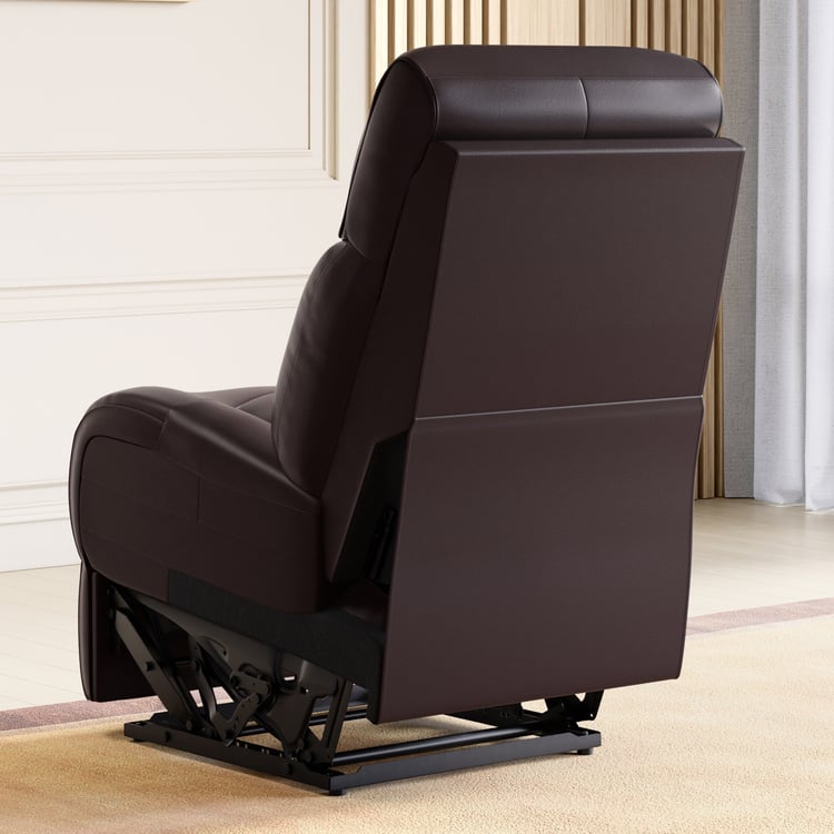 Stockholm Half Leather 1-Seater Electric Recliner